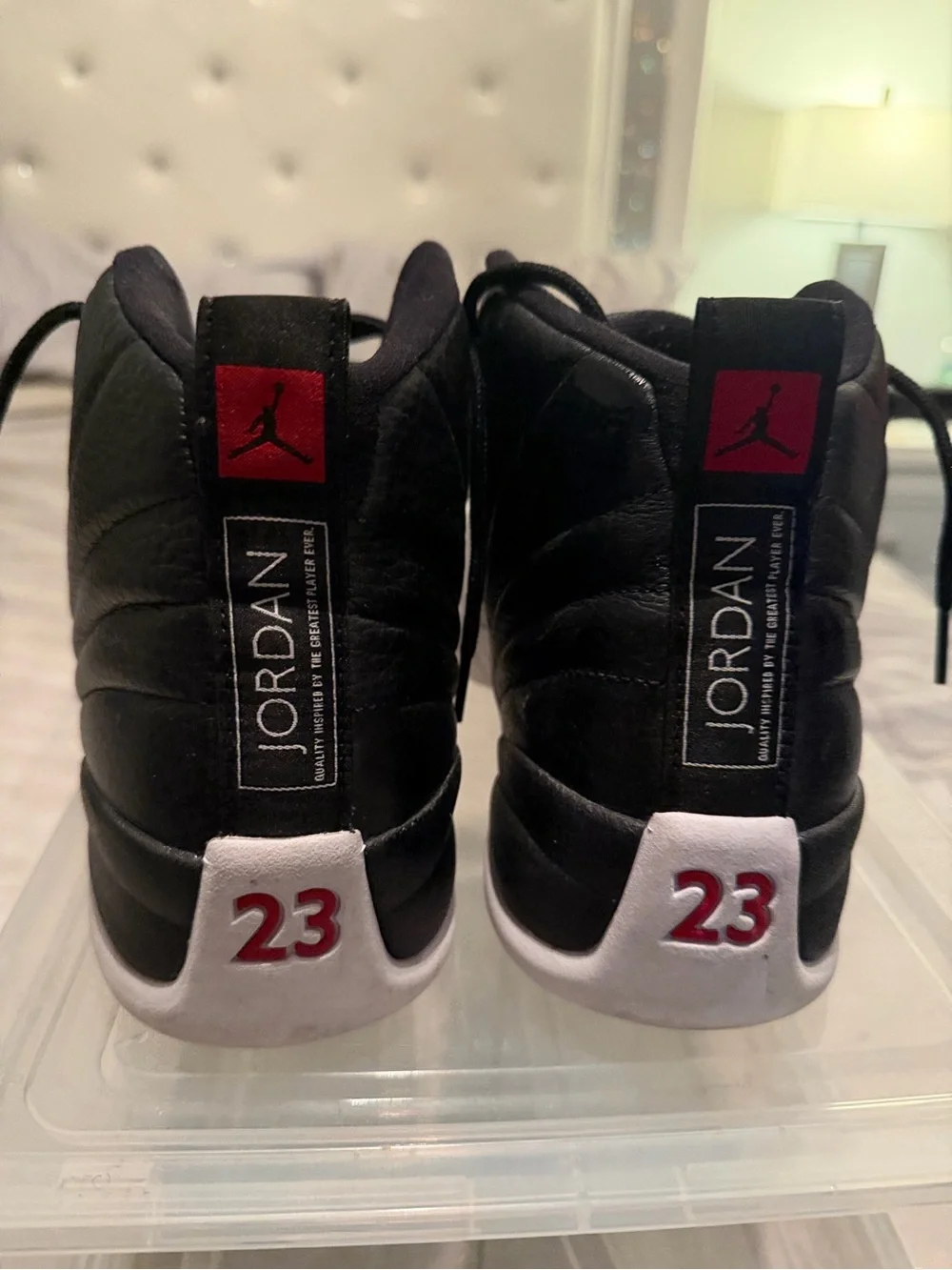Jordan Men's Black and White High-Top Basketball Shoes